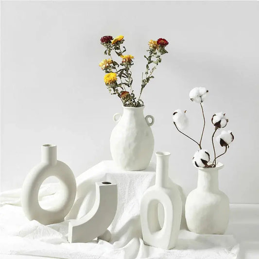 Nordic Ceramic Vase Home Decoration Ornaments Dekoré