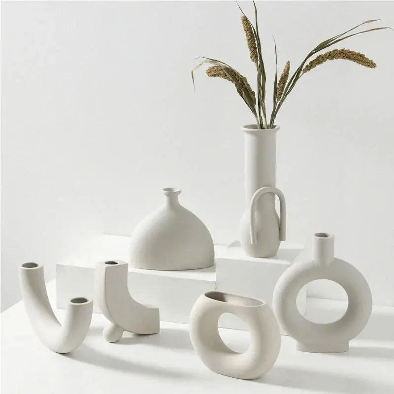 Nordic Ceramic Vase Home Decoration Ornaments Dekoré