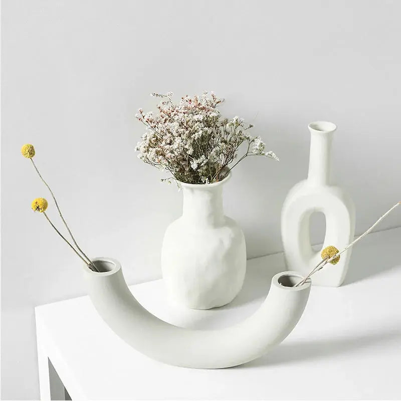 Nordic Ceramic Vase Home Decoration Ornaments Dekoré