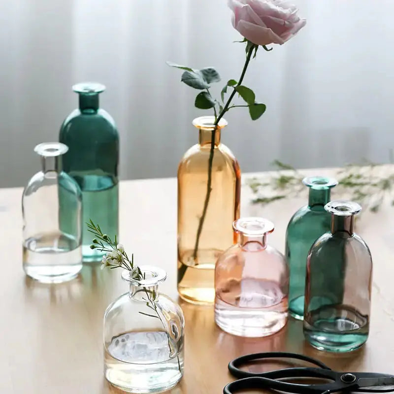 Nordic Glass Flower Vase Decor Dekoré