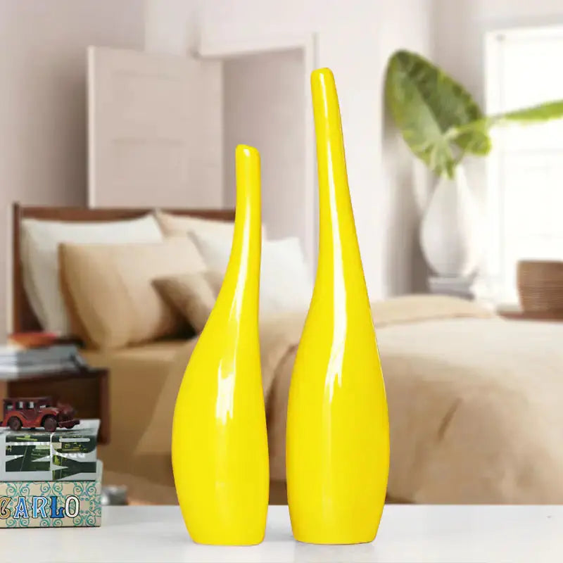 Nordic Gold Plating Ceramic Vases Model Room Home Decor Dekoré